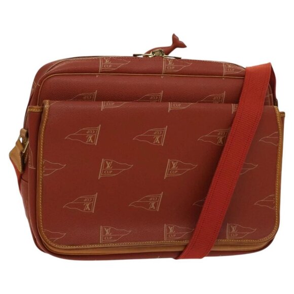 LOUIS VUITTON LOUIS VUITTON Cup Calvi Bag Red Aboganie M80028 LV Auth 125072 - Picture 1 of 16